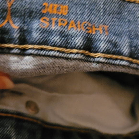 Urban Pipeline Men's Blue Denim Jeans Straight 34 X 30 - Picture 3 of 7